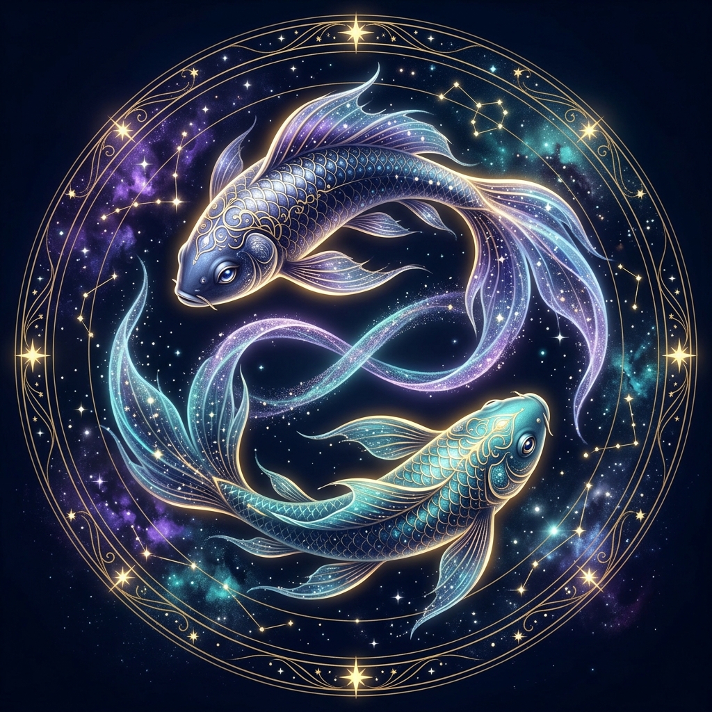 Pisces symbolic illustration